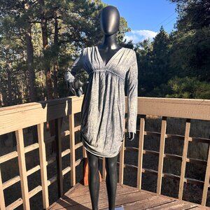 NWT RARE Vintage Anthro Anama Tie Dye Space Dye Denim Look Babydoll Dress